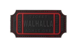 LARGE WALHALLA TICKET RUBBER PATCH BLACKOPS (JTG)