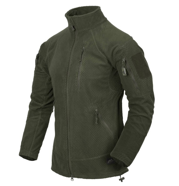 HELIKON-TEX ALPHA TACTICAL JACKET FLEECE OLIVE GREEN M