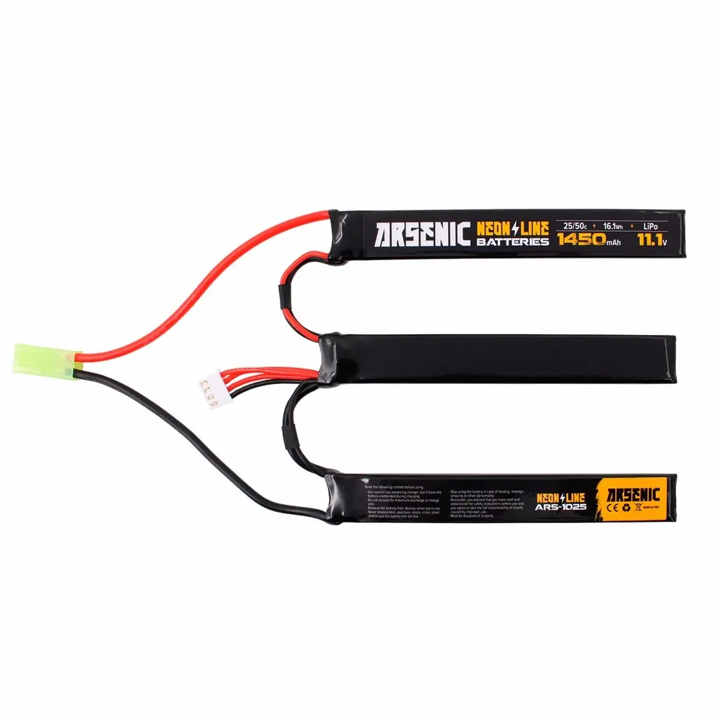 BATERIA ARSENIC PRO LIPO 11.1V 1450MAH 25C/50C 3STICK NEGRA