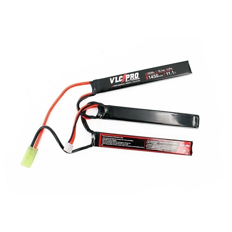 BATERIA VLC PRO LIPO 11.1V 1450MAH 25C/50C 3STICK NEGRA