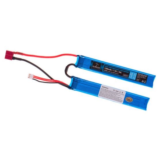 NIMROD LIPO 7.4V 1300MAH 25C TWIN TYPE T-PLUG