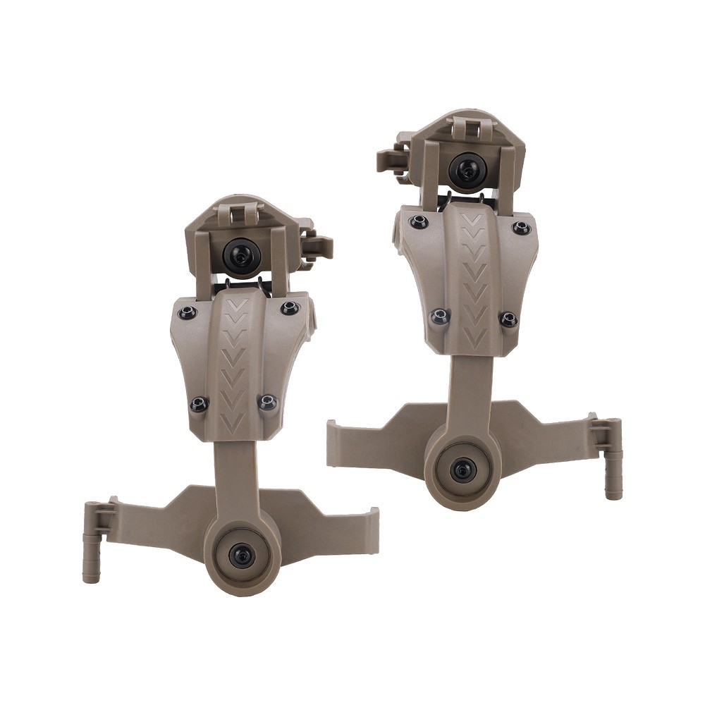 ZTAC TACTICAL COMTAC HEADSET BRACKETS FOR ARC RAILS DARK EAR