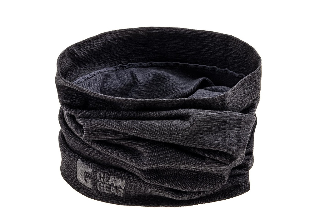 MERINO SEAMLESS NECK GAITER LONG BLACK