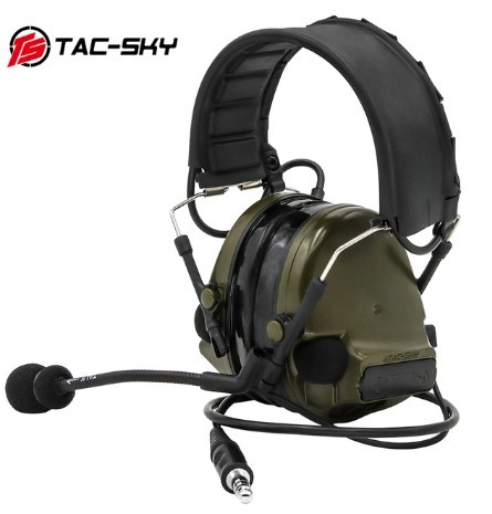 AURICULARES TAC-SKY COMTAC III ALMOHADILLAS SILICONA VERDE