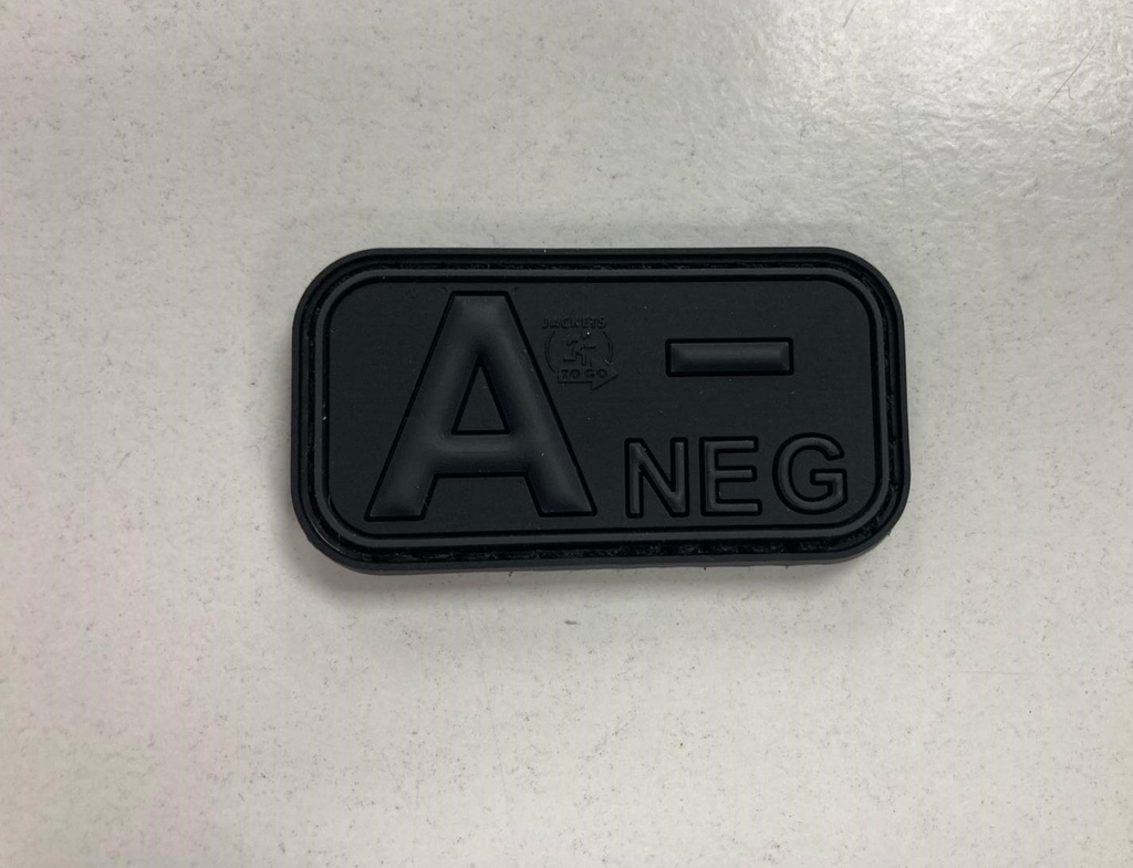 BLOODTYPE RUBBER PATCH A NEG BLACKOPS (JTG)