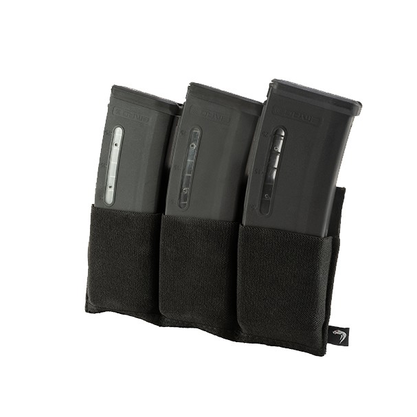 VIPER TRIPLE ELASTIC MAG PLATE POUCH BLACK