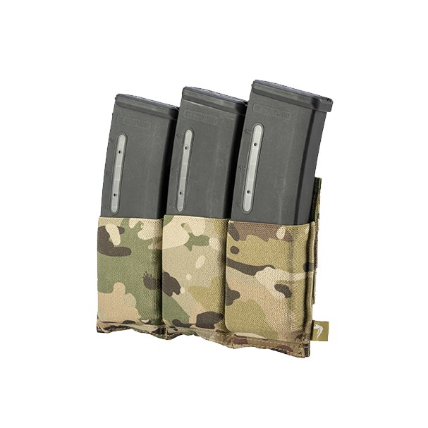 VIPER TRIPLE ELASTIC MAG PLATE POUCH MULTICAM