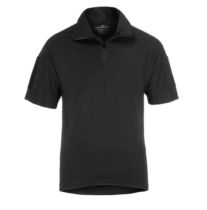 COMBAT SHIRT SHORT SLEEVE BLACK (INVADER GEAR) 2XL