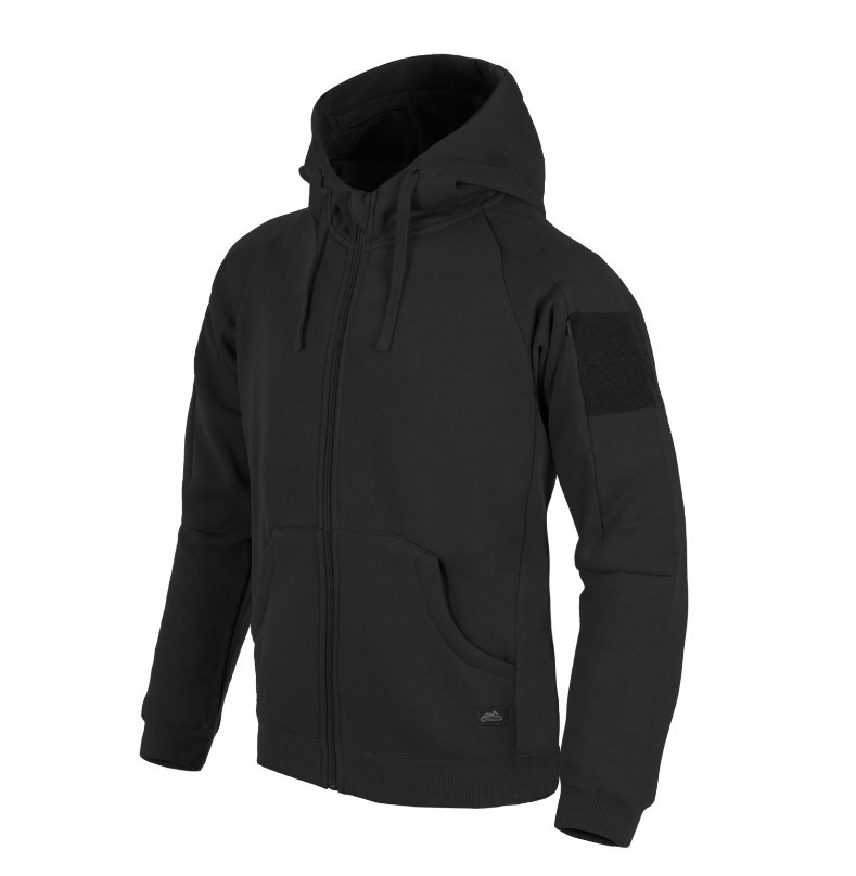 HELIKON-TEX URBAN TACTICAL HOODIE LITE FULL ZIP BLACK S