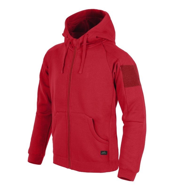 HELIKON-TEX URBAN TACTICAL HOODIE LITE FULL ZIP RED S
