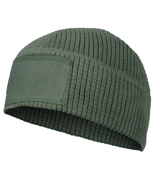 HELIKON-TEX RANGE BEANIE CAP GRID FLEECE OLIVE GREEN L