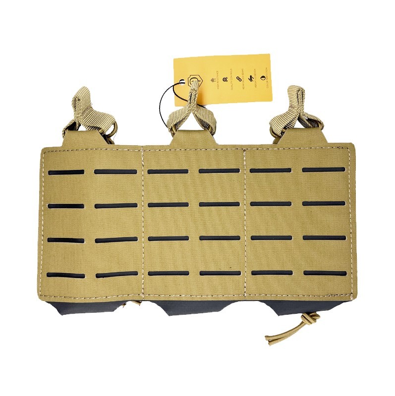 CONQUER TRIPLE RIFLE MAG POUCH CB