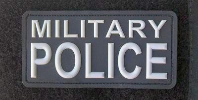 MILITARY POLICE RUBBER PATCH BLACK