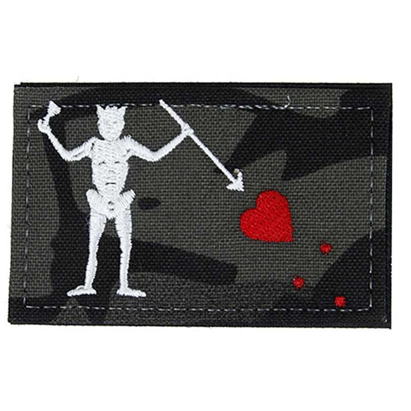TMC BLACKBEARD VELCRO PATCH (MULTICAM BLACK)