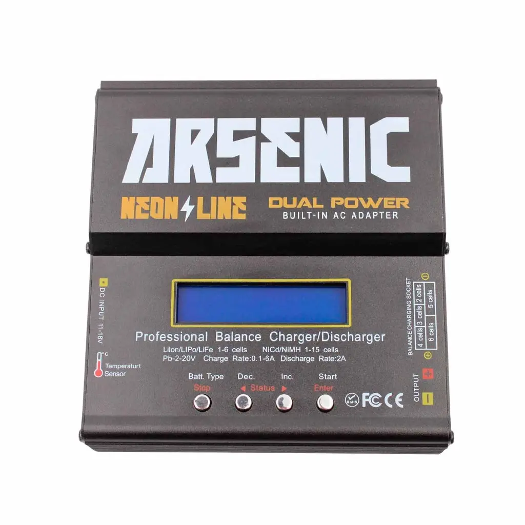 CARGADOR BATERIA ARSENIC PRO B6AC BALANCEADOR LIPO/LIFE/NIMH 80W