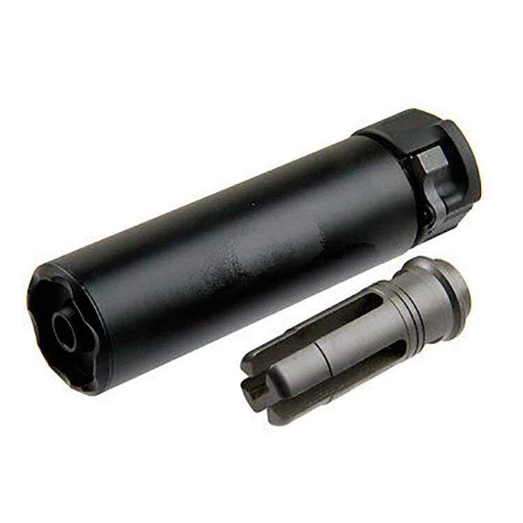 5KU SF 556 MINI SOCOM SILENCER WITH HIDER FOR 14MM BK