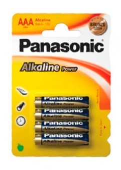 PILA ALCALINA PANASONIC SUPER PEQ. AAA NEGRA