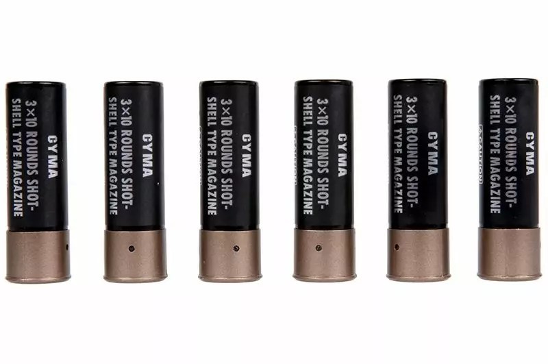 PACK OF 6 X 30 BALL CARTRIDGES FOR M870 CYMA
