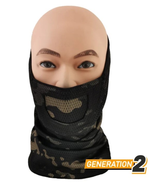 FACE WARRIOR - MULTICAMBLACK - CYGNUS ARMORY