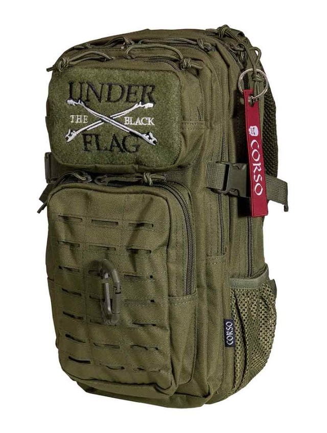 MOCHILA CORSO ROGUE MOLLE C/MOSQUETON 14L VERDE