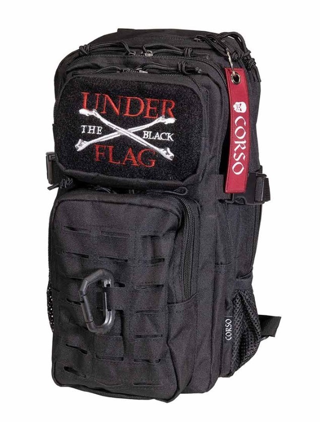 MOCHILA CORSO ROGUE MOLLE C/MOSQUETON 14L NEGRA