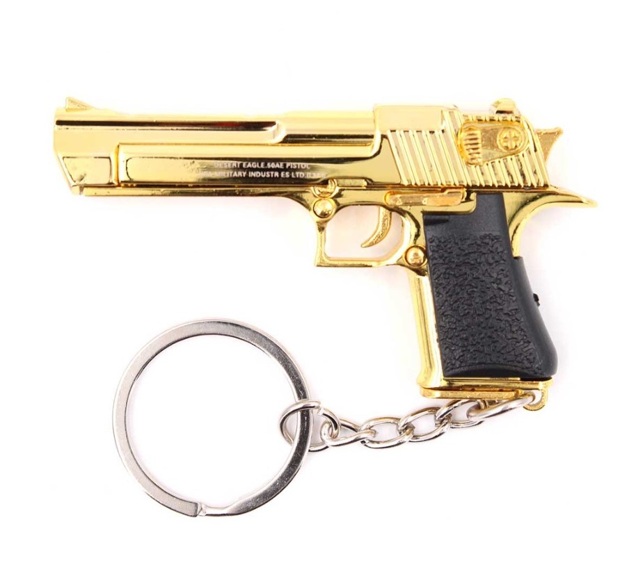LLAVERO BH PISTOLA DESERT EAGLE 6CM DORADO