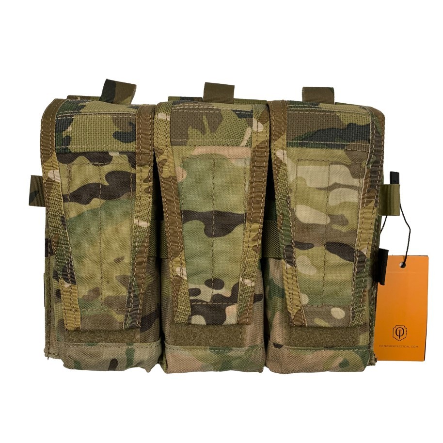 CONQUER CVS TRIPLE RIFLE MAG POUCH - MC