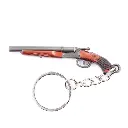 LLAVERO BH ESCOPETA RECORTADA 7CM PLATA-MARRON