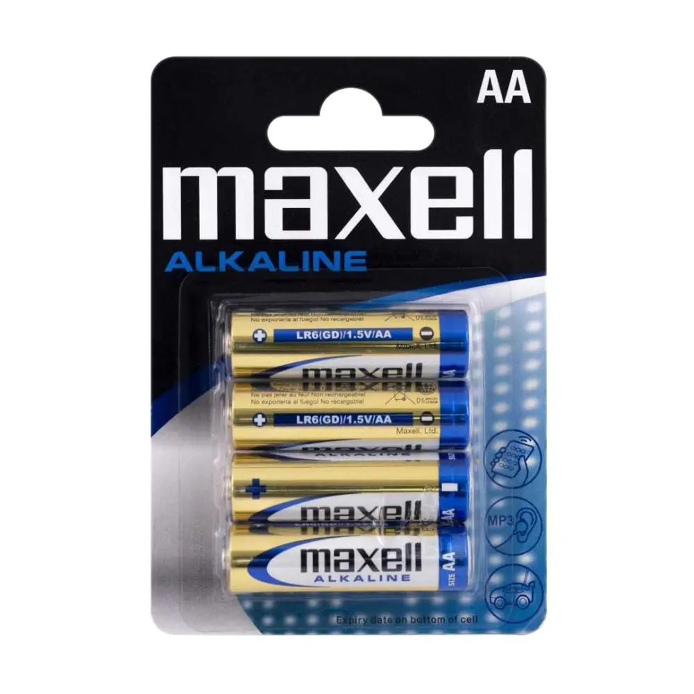 MAXELL Pack 4 Pilas Alcalinas AA 1.5V
