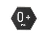 BLOODGROUP HEXAGON RUBBER PATCH 0 POS SWAT (JTG)
