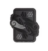 [238113] ODINS RAVEN RUBBER PATCH GREY (JTG)