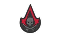[239370] ASSASSIN SKULL RUBBER PATCH BLACKMEDIC (JTG)