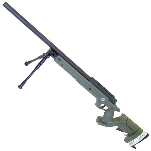 [245333] BOLT ACTION SNIPER RIFLE WITH BIPOD OD (WELL)