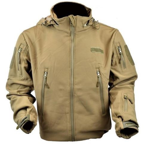 [245739] JS-TACTICAL SHARK SKIN JACKET BROWN MEDIUM SIZE