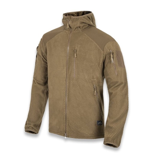 [252058] HELIKON-TEX ALPHA HOODIE JACKET GRID FLEECE COYOTE M