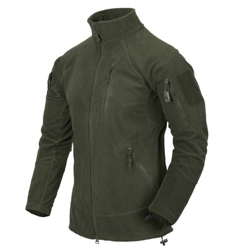 [252577] HELIKON-TEX ALPHA TACTICAL JACKET FLEECE OLIVE GREEN 2XL