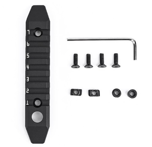 [251068] 7-SLOT ALUMINUM RAIL FOR M-LOK & KEYMOD