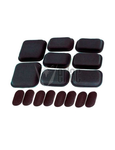 [250757] PROTECTOR CASCO FMA ALMOHADILLAS RECTANGULAR NEGRA