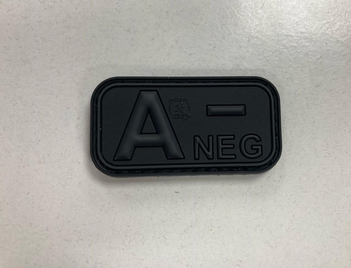 BLOODTYPE RUBBER PATCH A NEG BLACKOPS (JTG)