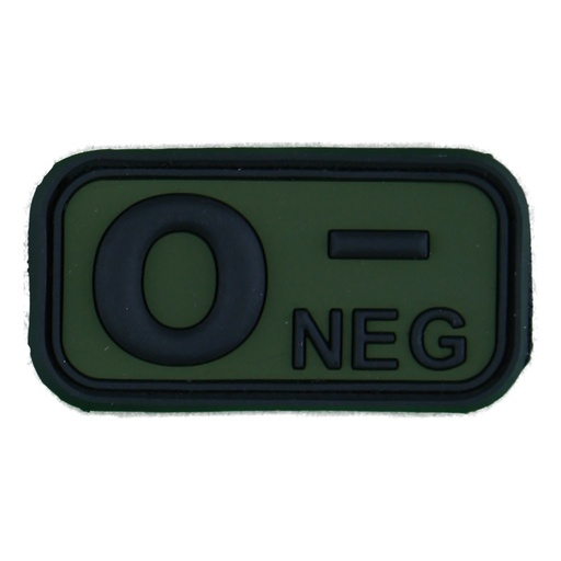 [257053] BLOODTYPE RUBBER PATCH 0 NEG FOREST (JTG)