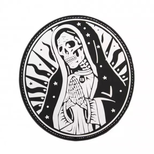 [257077] SANTA MUERTE RUBBER PATCH BW
