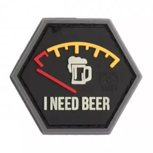 [257091] I NEED BEER RUBBER PATCH