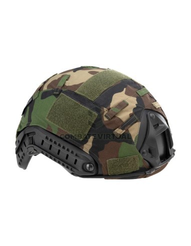 [257831] FAST HELMET COVER WOODLAND (INVADER GEAR)