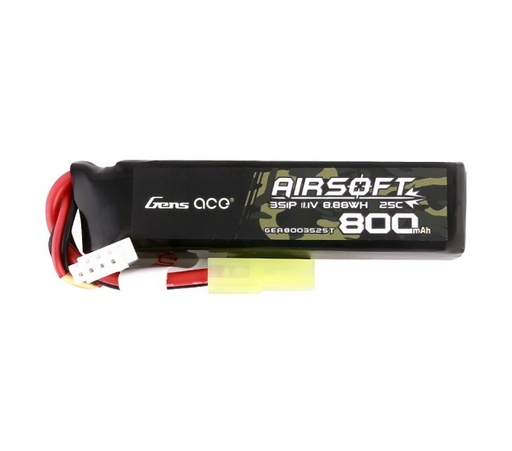 [263771] BATERÍA GENS ACE 800MAH 25C 11.1V STICK FOR PDW TAMIYA