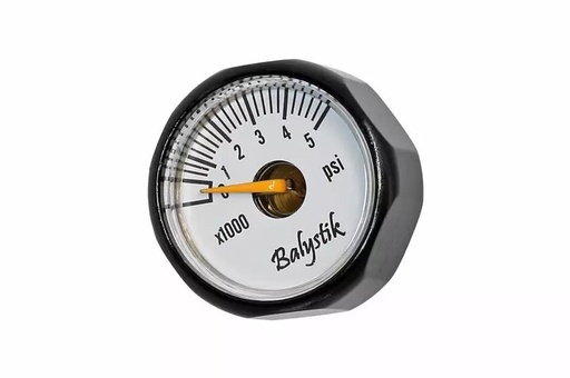 [271936] PRESSURE GAUGE 5000 PSI BLACK FOR HPA BALYSTIK CYLINDER