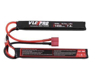 [274036] BATERIA VLC PRO LIPO 7.4V 1450MAH 25C/50C 2STICK T-DEAN NEGR