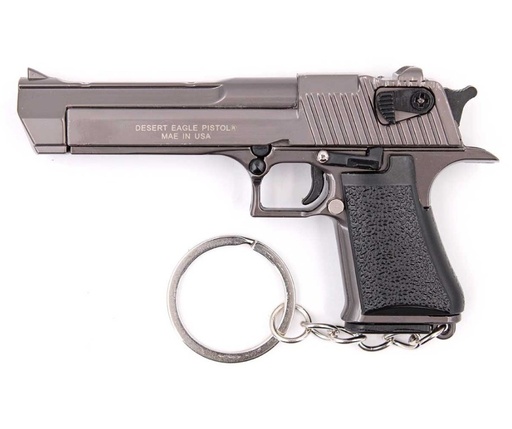 LLAVERO PISTOLA DESERT EAGLE 8.9CM GRIS
