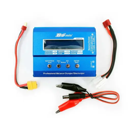 [VLC-2020] CARGADOR BATERIA IMAX B6 MINI BALANCEADOR LIPO/LIFE/NIMH 80W NEGRO