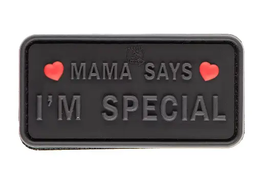 MAMA SAYS I'M SPECIAL PATCH NEGRO (JTG)